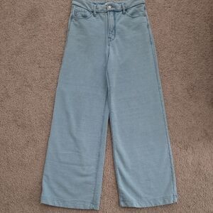 Good American 100% Cotton Sky Blue Wide Leg